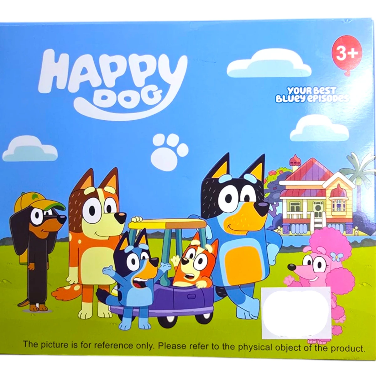BLUEY I BINGO - ZESTAW 8 FIGUREK BLUEY I BINGO FIGURKI Z BAJEK